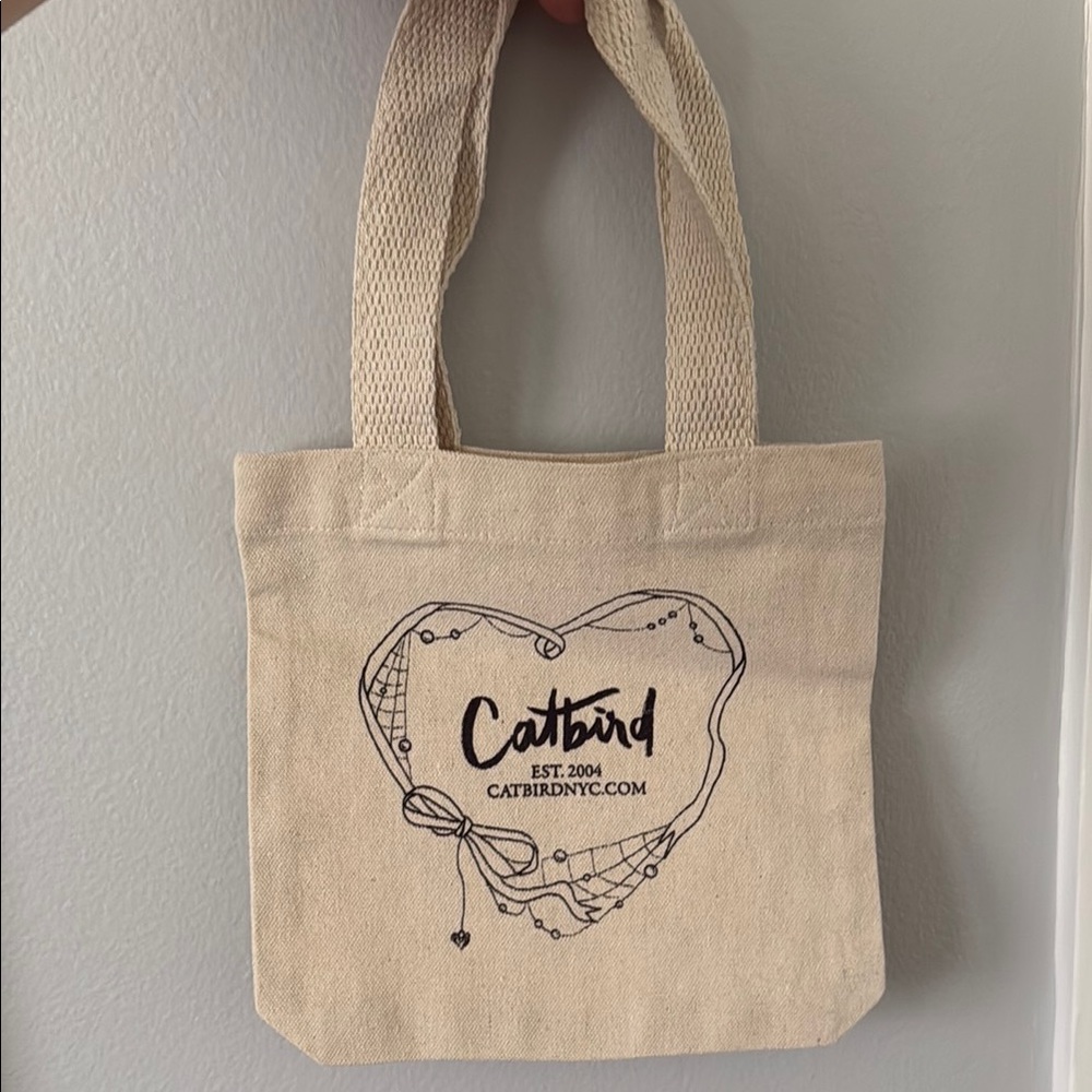 NWOT Catbird Cream Mini Tote Bag